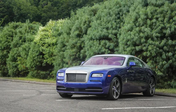 Картинка Rolls-Royce, Blue, White, Wraith
