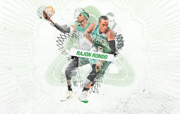 Картинка Спорт, Баскетбол, Boston, NBA, Celtics, Rajon Rondo, Рэджон Рондо
