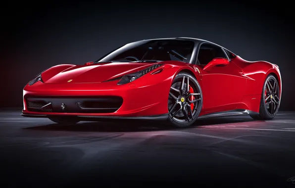Картинка Ferrari, red, феррари, красная, 458, италия, Italia, by NasG85