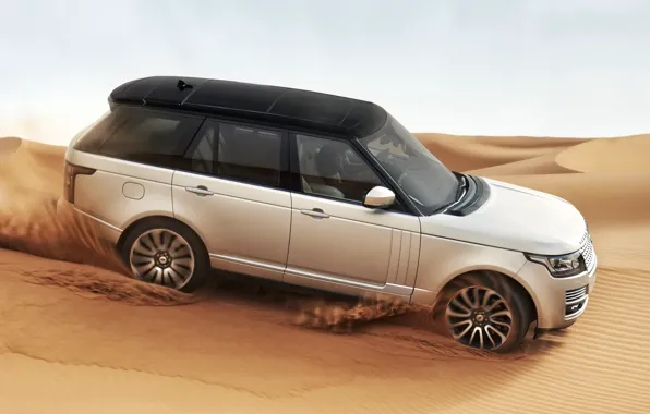 Картинка песок, пустыня, Range Rover