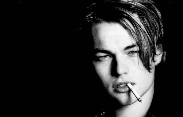 Картинка cigarette, Leonardo DiCaprio, Young