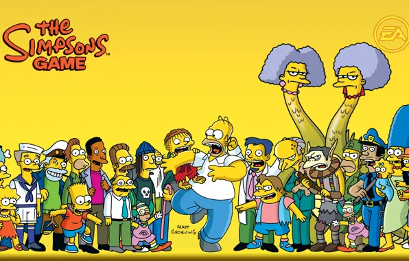 Картинка обоя, мультфильм, Симпсоны, Гомер, Wallpapers, all, The Simpsons, Barth, Брат, почти все, Homer