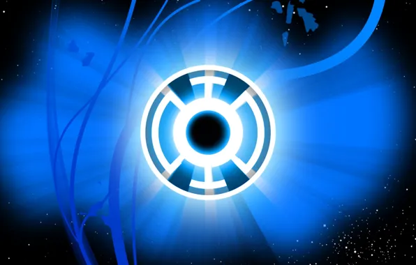 Картинка logo, comics, lantern, DC Comics, Blue Lantern