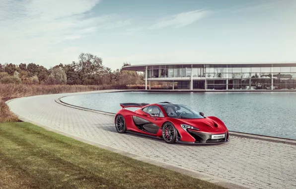 Картинка McLaren, Red, Front, Sun, Supercar, Hypercar, Exotic, MSO