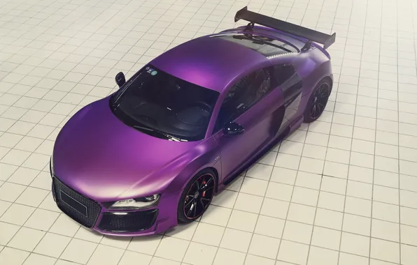 Картинка Audi, Purple, Tuning, V10, Supercar, Ligth, REGULA