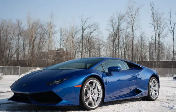 Картинка Lamborghini, Blue, Huracan