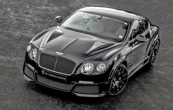 Картинка Bentley, Continental, Front, Black, Tuning, ONYX