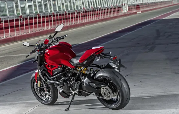 Картинка red, Ducati, Monster, moto, road, bike, Legend, classic, 2016, 1200R