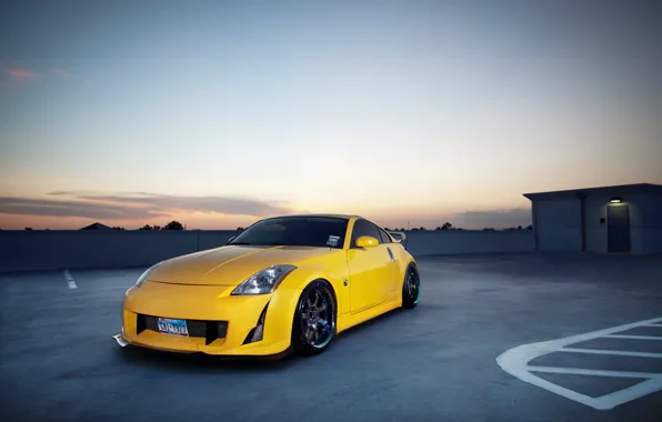 Картинка City, Nissan, Nissan 350z, 350z, cars, auto, Tuning, Photo, wallpapers auto, Parking, tuning auto