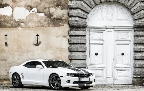 Картинка Chevrolet, Camaro, white