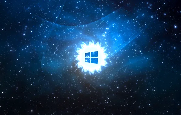 Картинка космос, эмблема, windows, операционная система, винда, виндовс 8, в стиле mac os, Windows 8 style