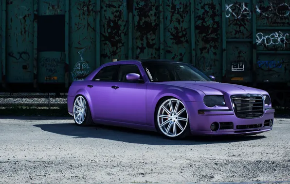 Картинка Chrysler, wheels, 300, vossen, purple