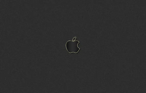 Картинка золото, черный, apple, логотип, mac