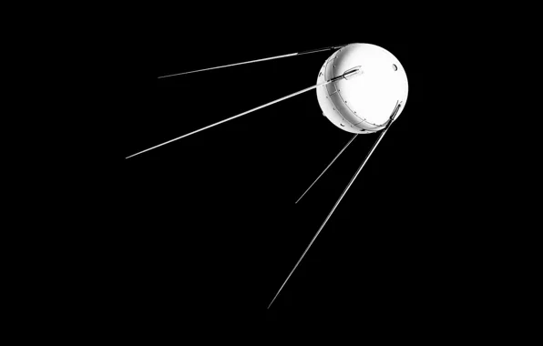 Картинка небо, космос, вселенная, спутник, ссср, space, universe, sky, cosmos, ussr, 1957, sputnik-1, sputnik, ПС-1, Спутник-1, …