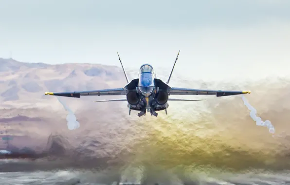 Картинка California, Blue Angels, McDonnel Douglas F/A-18A Hornet