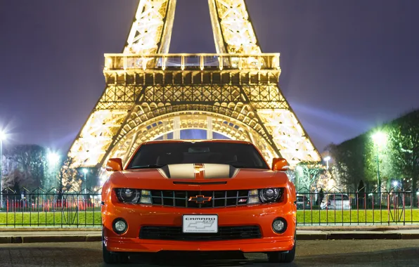 Картинка Chevrolet, Camaro, Orange, 2012, Inferno