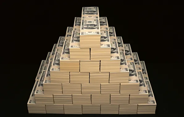 Картинка деньги, пирамида, доллары, баксы