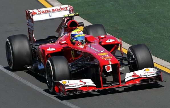 Картинка спорт, трасса, Ferrari, гоночный болид, F138
