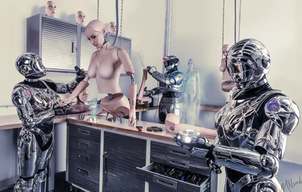 Картинка future, science fiction, robots, conceptual, cyborgs