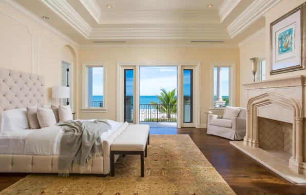 Картинка ocean, luxury, bedroom
