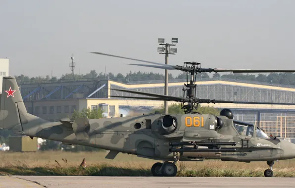 Картинка Камов, Ка-52, Аллигатор, Hokum B, ВВС России, российский ударный вертолёт