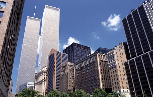 Картинка город, здания, небоскребы, нью-йорк, высотки, new-york