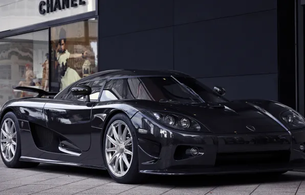 Картинка черный, Koenigsegg, суперкар, карбон, supercar, black, carbon, кёнигсегг, ccxr