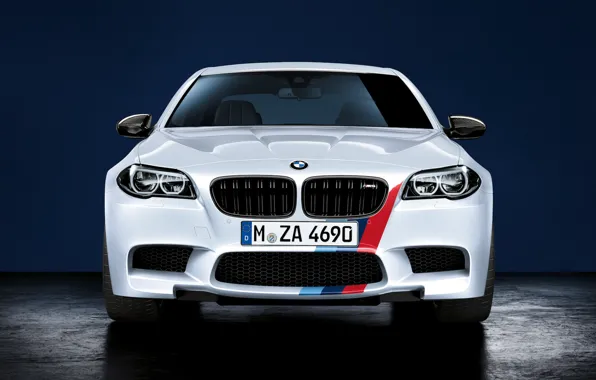 Картинка BMW, white, front, F10, Performance, 5 Series