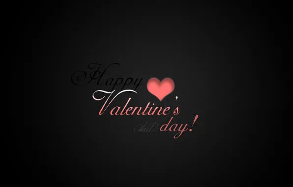 Картинка надписи, фон, праздник, обои, настроения, черный, минимализм, День святого Валентина, день всех влюбленных, Happy Valentines …