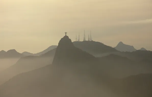 Картинка горы, туман, Бразилия