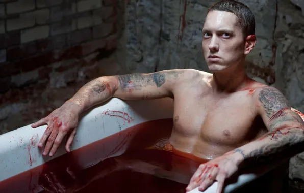 Картинка кровь, hip-hop, Eminem, rap