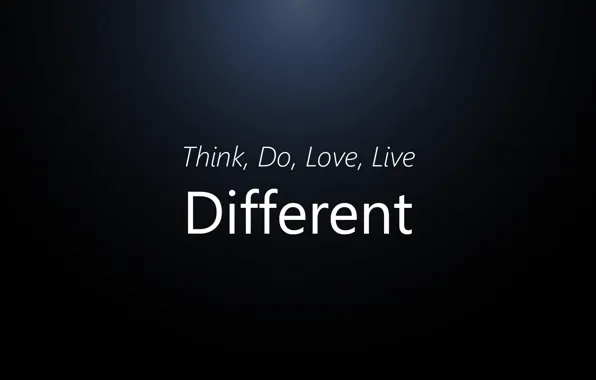 Картинка Love, Think, Live, Diffrerent