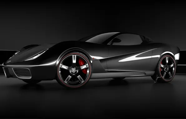Картинка чёрный, Corvette, Z03