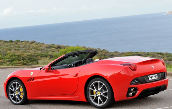 Картинка красный, Ferrari, red, автомобиль, California