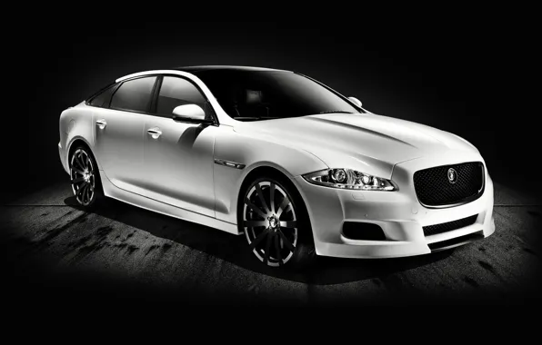 Картинка Jaguar, Белый, Car, Автомобиль, Передок