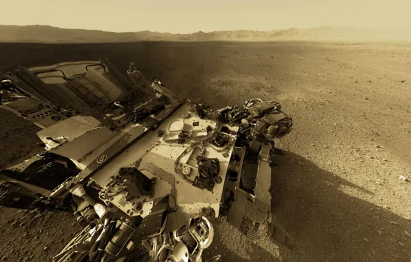 Картинка NASA, Mountain, Mars, Curiosity