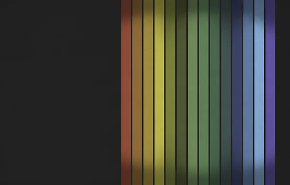 Картинка линии, ряд, цвета радуги