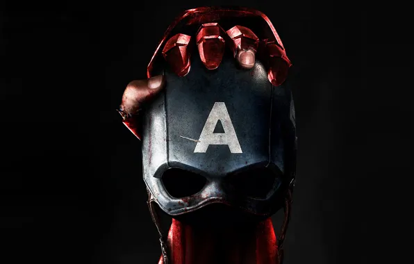 Картинка фантастика, рука, маска, черный фон, постер, Iron Man, комикс, Captain America, MARVEL, Captain America: Civil …