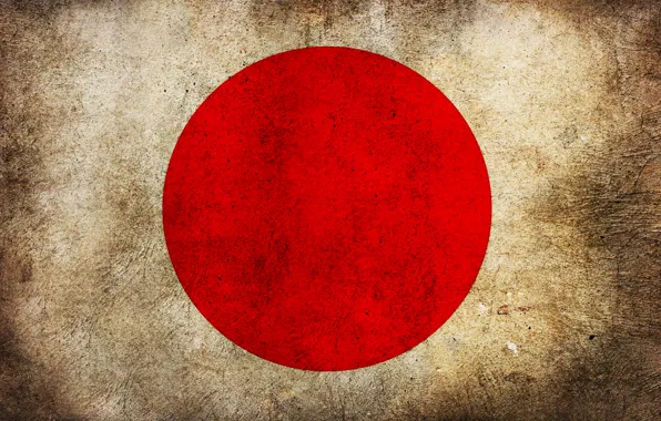 Картинка япония, флаг, грязь