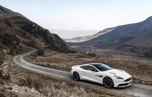 Картинка Aston Martin, астон мартин, UK-spec, Vanquish, ванквиш, 2014, Carbon White