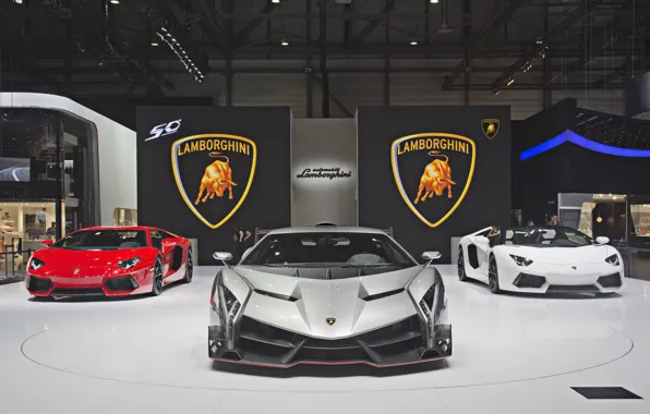 Картинка ламборджини, венено, Lamborghini Veneno, женевское моторшоу, Geneva Motor Show