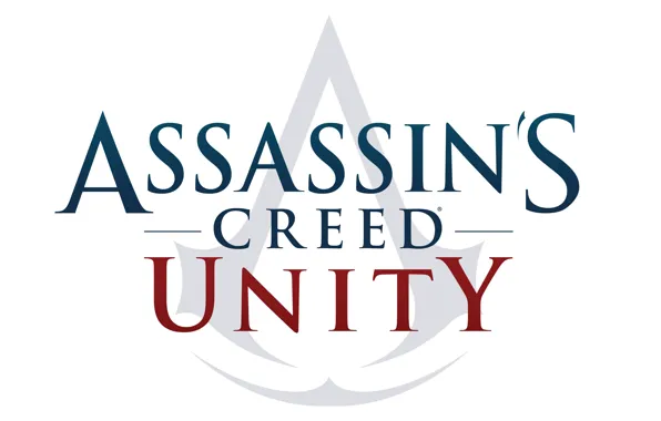 Картинка фон, логотип, Assassins creed unity