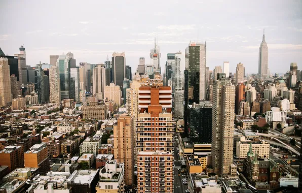 Картинка USA, United States, skyline, New York, Manhattan, NYC, New York City, Empire State Building, buildings, …