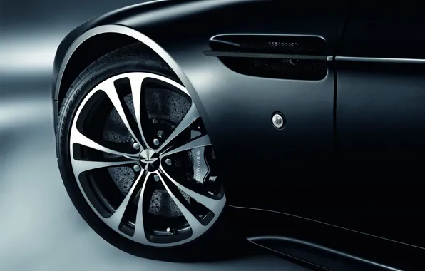 Картинка Aston Martin, черный, колесо
