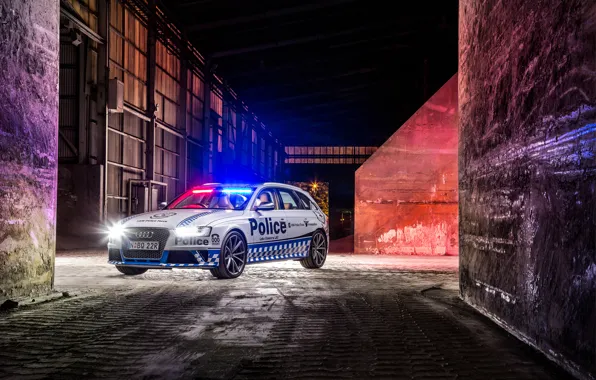 Картинка Audi, ауди, полиция, Police, RS 4, Avant, 2015