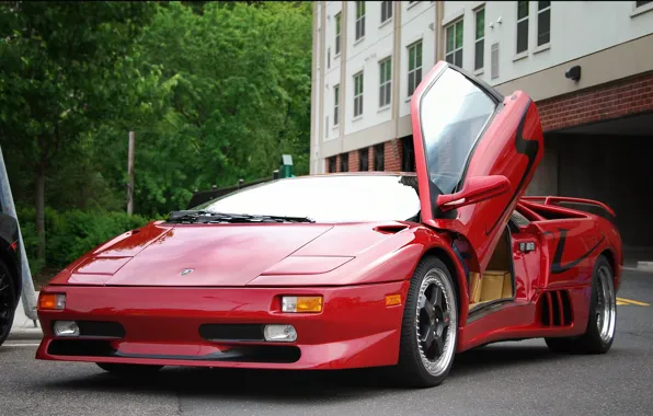 Картинка Lamborghini, Red, Diablo, (1996)