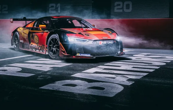 Картинка Audi, Light, Race, LMS, Supercar, Track