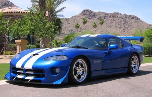 Картинка car, viper, blue