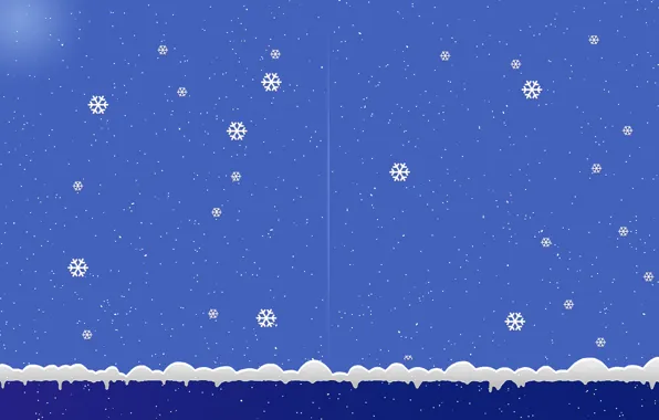 Картинка снежинки, фон, новый год