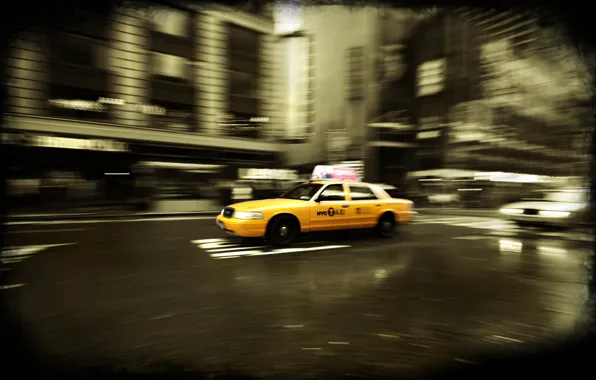 Картинка Нью-Йорк, такси